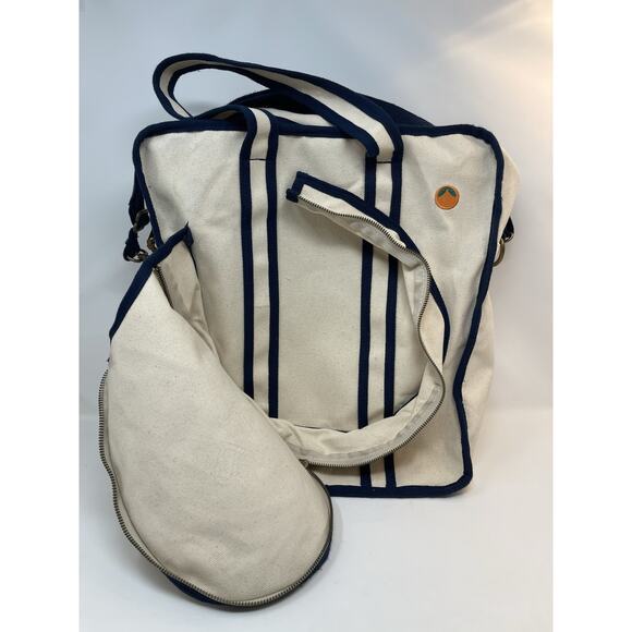 Tangerine Classic Pickle-ball Bag Navy Cream Retail $300.00